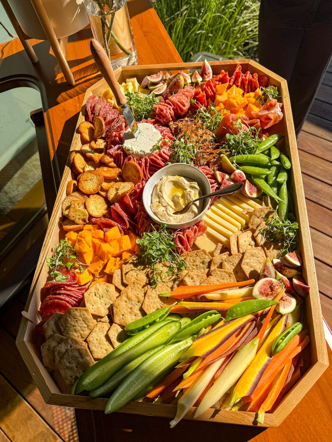 Private event grazing board