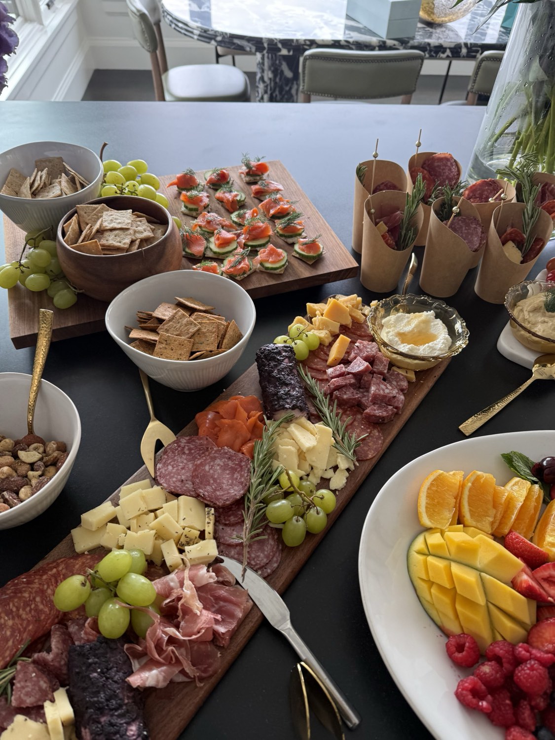 Charcuterie and grazing boards