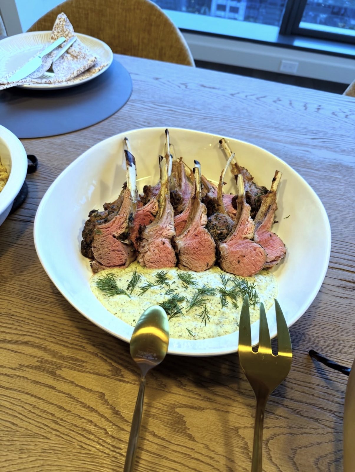 Herb-crusted rack of lamb